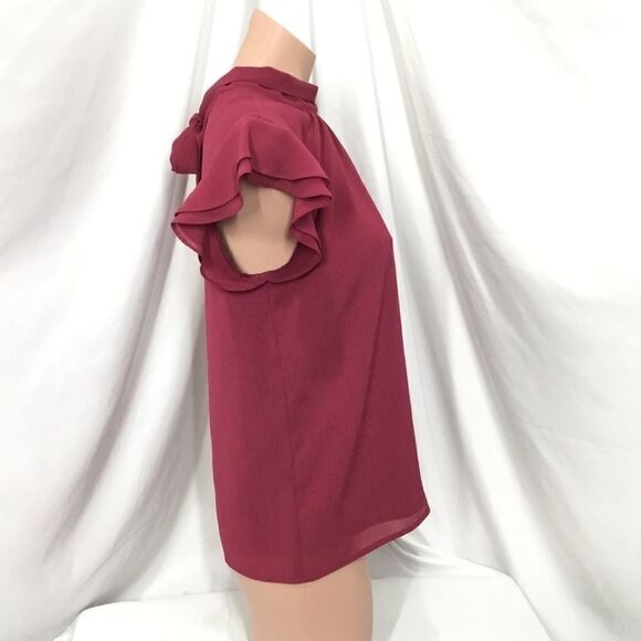 Chelsea28 Dotted Crinkle Chiffon Top (C2) - Picture 4 of 6